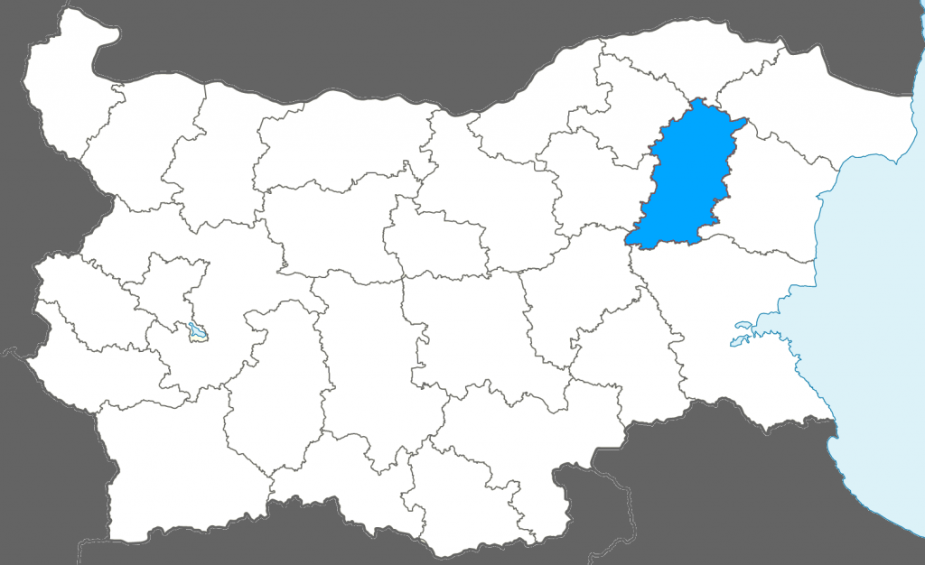 Карта на област Шумен